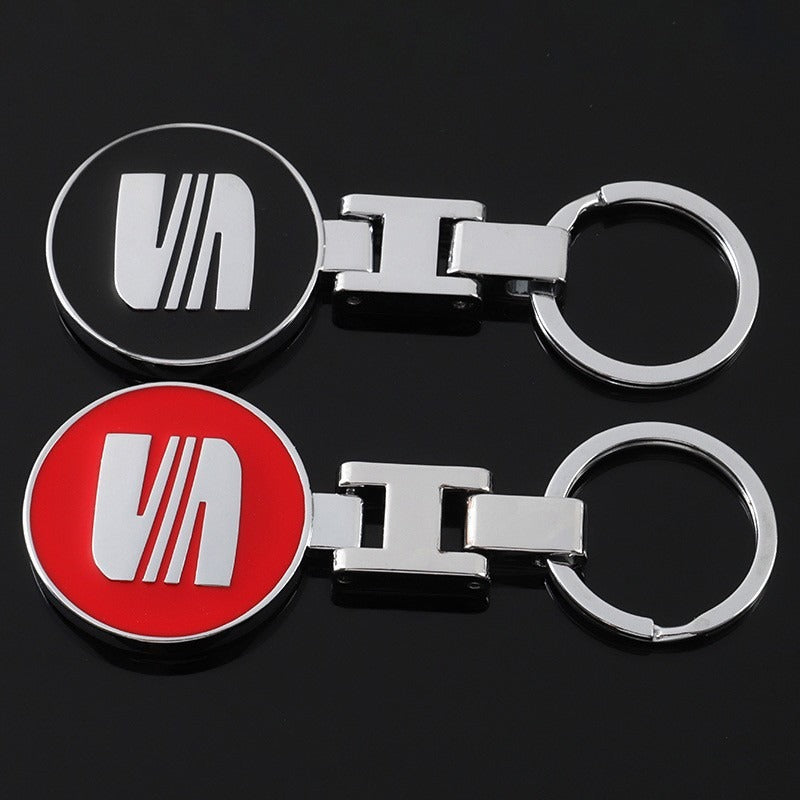 SEAT Metal Keychain – Premium Car Key Ring Key Holder for Ibiza, Leon, Ateca, Arona & Tarraco | Black & Red | 89×34mm