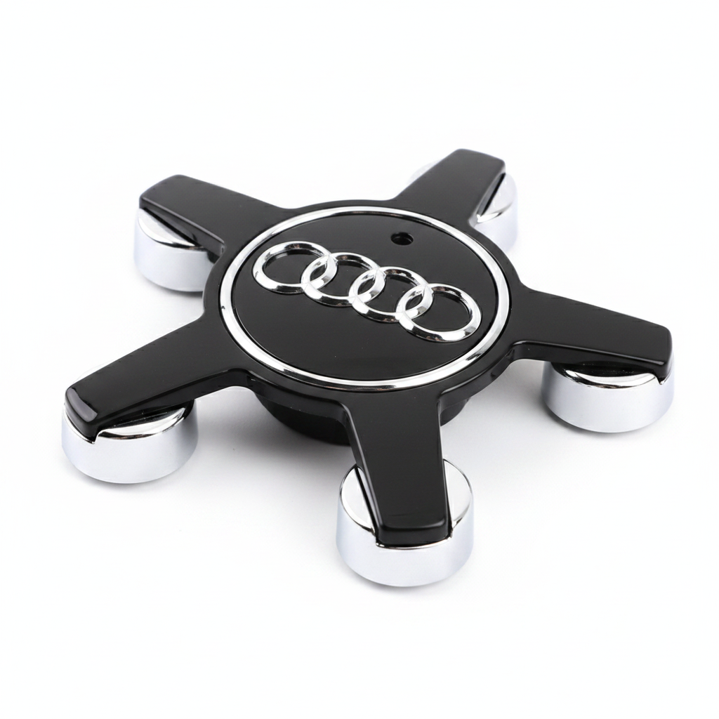 Audi Wheel Center Cap – OEM Style Logo Hub Badge 4-Piece Center Hub Badge Set