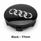 Audi Wheel Center Cap – OEM Style Logo Hub Badge 4-Piece Center Hub Badge Set