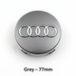 Audi Wheel Center Cap – OEM Style Logo Hub Badge 4-Piece Center Hub Badge Set