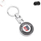 BMW Metal & Leather Keychain – Premium BMW ///M & ALPINA Logo Key Ring | White Blue, Black, Silver | 90×34mm | 37g