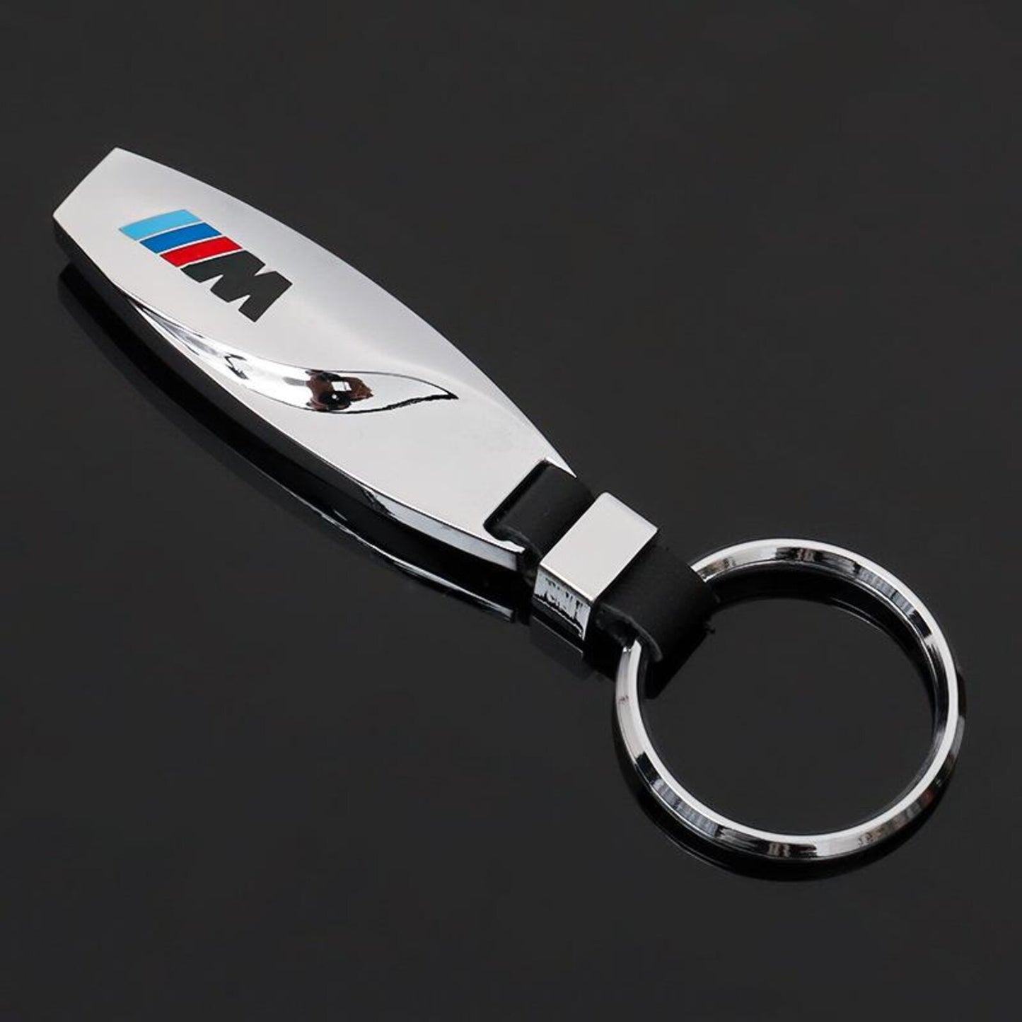 Teardrop Zinc Alloy Car Keychain – Premium Metal Key Ring for AMG, ///M & S Line – Luxury Automotive Key Holder