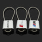 AMG / ///M / S Line Wire Rope Keychain – Premium Stainless Steel Car Keyring for Mercedes-Benz AMG, BMW M & Audi S Line | 80mm