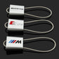 AMG / ///M / S Line Wire Rope Keychain – Premium Stainless Steel Car Keyring for Mercedes-Benz AMG, BMW M & Audi S Line | 80mm