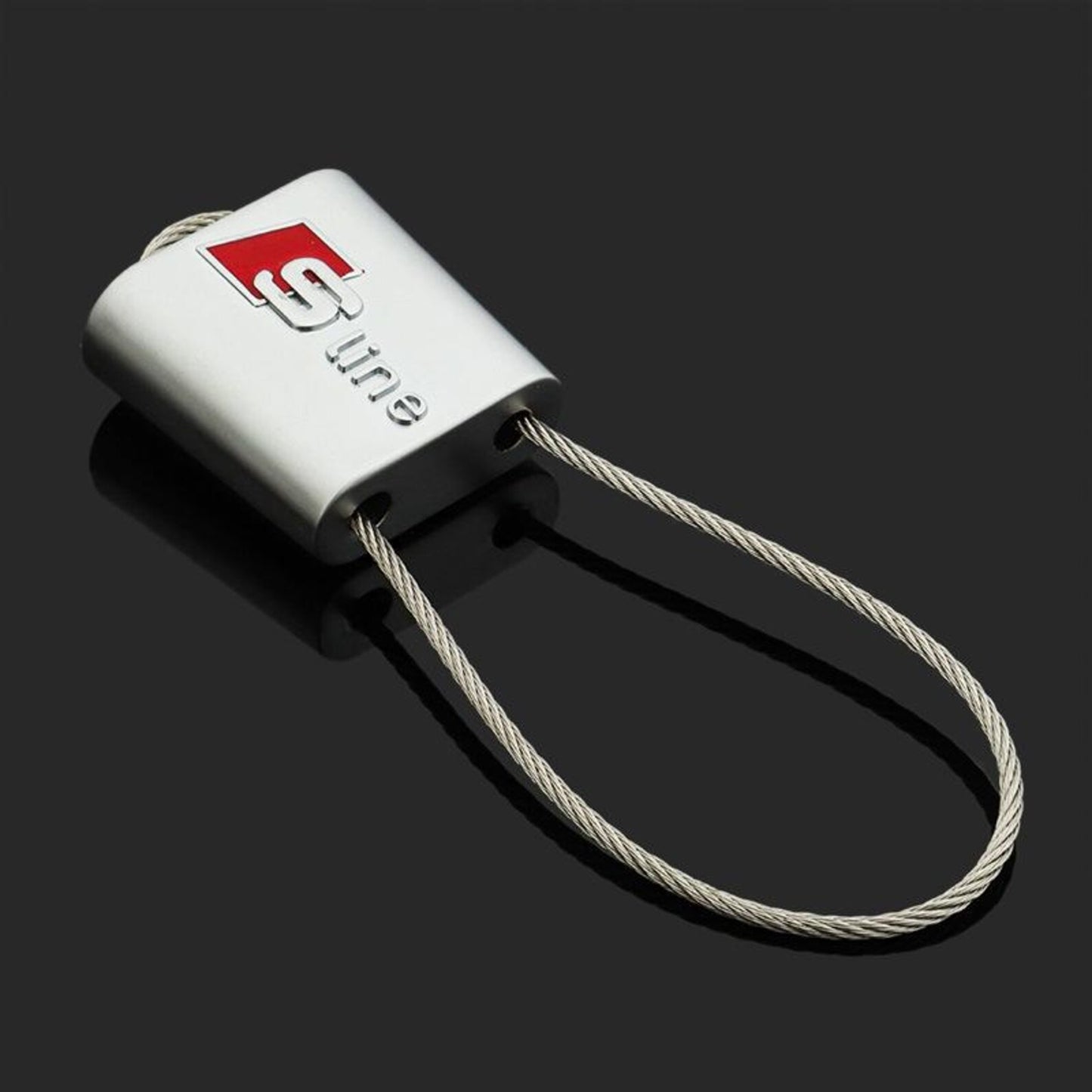 AMG / ///M / S Line Wire Rope Keychain – Premium Stainless Steel Car Keyring for Mercedes-Benz AMG, BMW M & Audi S Line | 80mm
