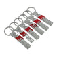 Audi Zinc Alloy Keychain – Premium Metal Car Key Ring for Audi RS, S Line, S3, S4, S5 & S6 – Heavy Duty Luxury Key Holder