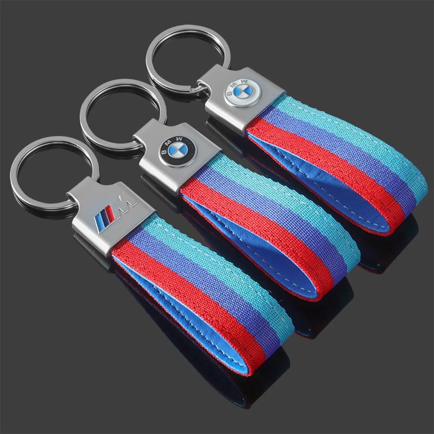 BMW Vest Hook Grey Keychain – Premium Metal Car Keyring for BMW White, BMW Black & BMW ///M | Quick Release Clip | 120×23mm