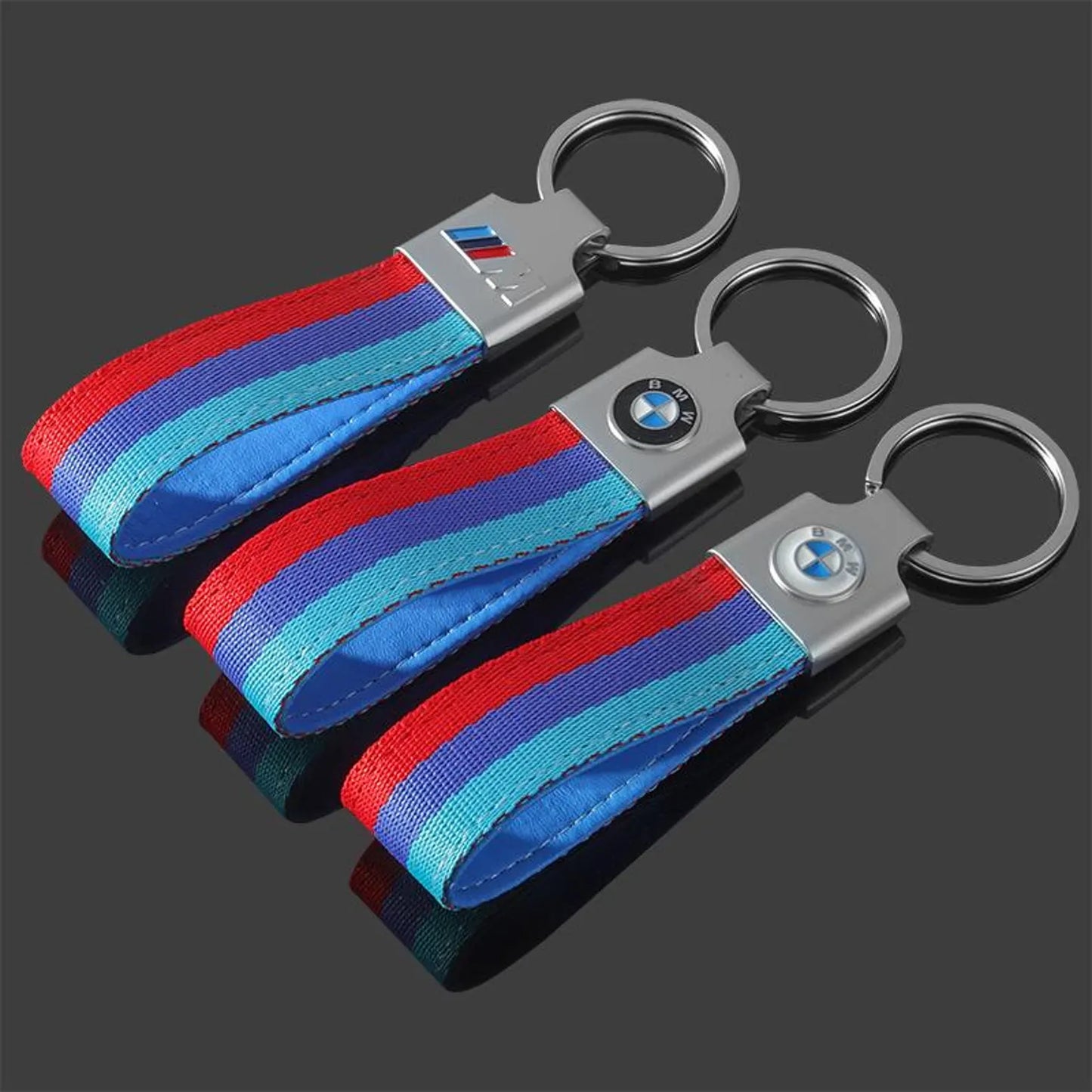 BMW Vest Hook Grey Keychain – Premium Metal Car Keyring for BMW White, BMW Black & BMW ///M | Quick Release Clip | 120×23mm