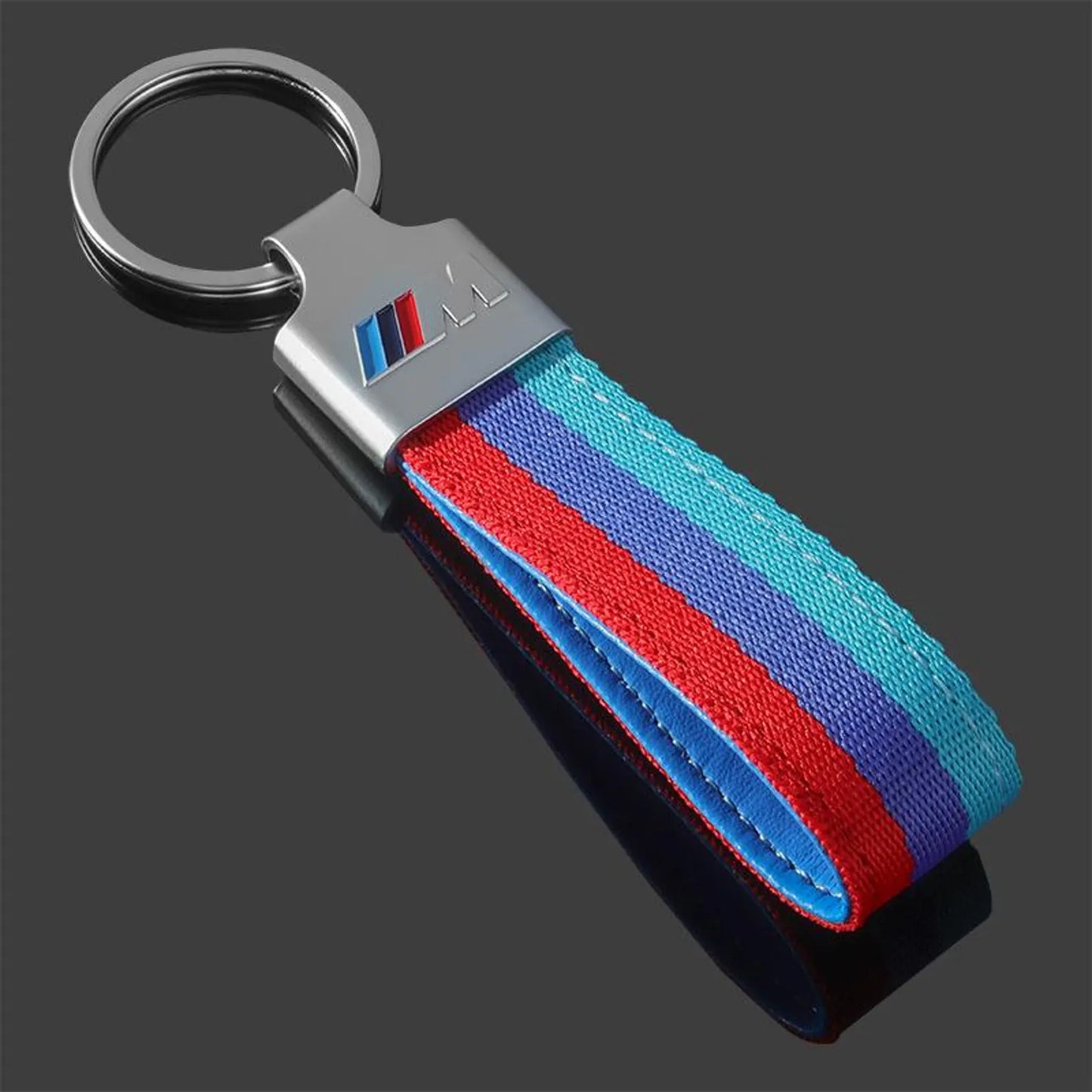 BMW Vest Hook Grey Keychain – Premium Metal Car Keyring for BMW White, BMW Black & BMW ///M | Quick Release Clip | 120×23mm