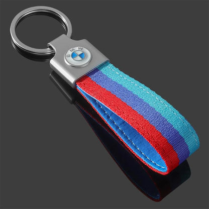 BMW Vest Hook Grey Keychain – Premium Metal Car Keyring for BMW White, BMW Black & BMW ///M | Quick Release Clip | 120×23mm