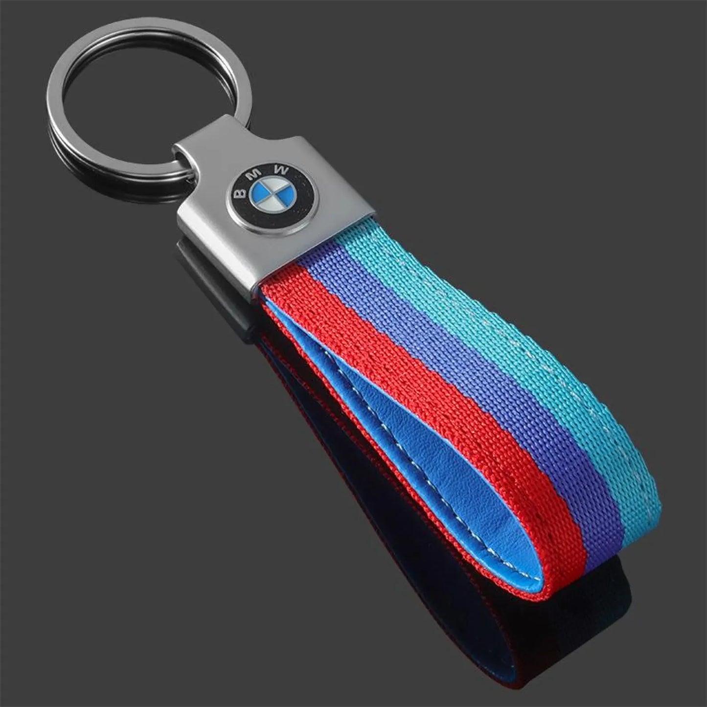 BMW Vest Hook Grey Keychain – Premium Metal Car Keyring for BMW White, BMW Black & BMW ///M | Quick Release Clip | 120×23mm