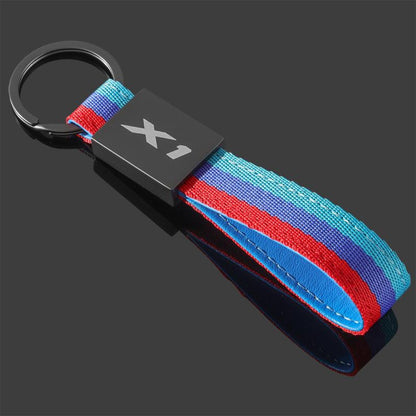 BMW X Series Black Logo Keychain – Premium Metal Car Key Ring for X1 X2 X3 X4 X5 X6 X7 – Luxury Key Holder