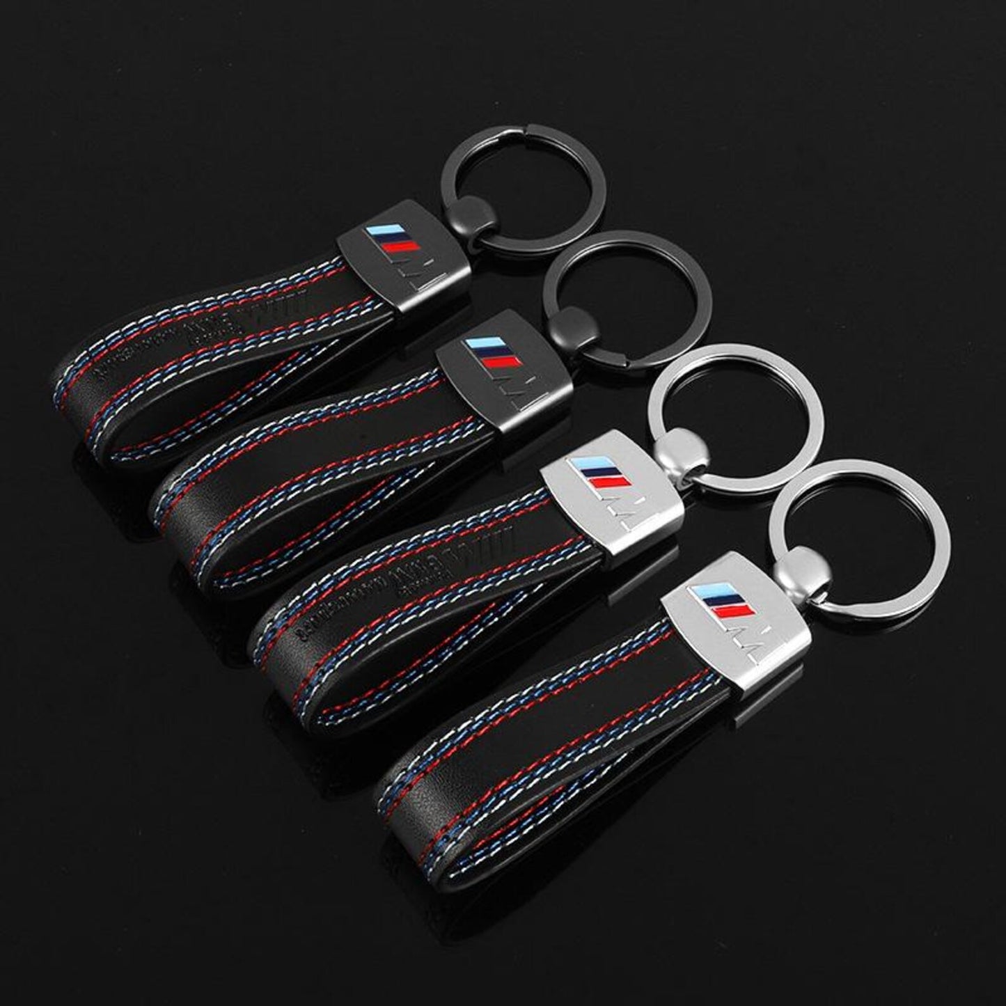 BMW ///M Obround Hook Keychain – Premium Metal Car Key Ring – Heavy Duty Luxury BMW M Key Holder