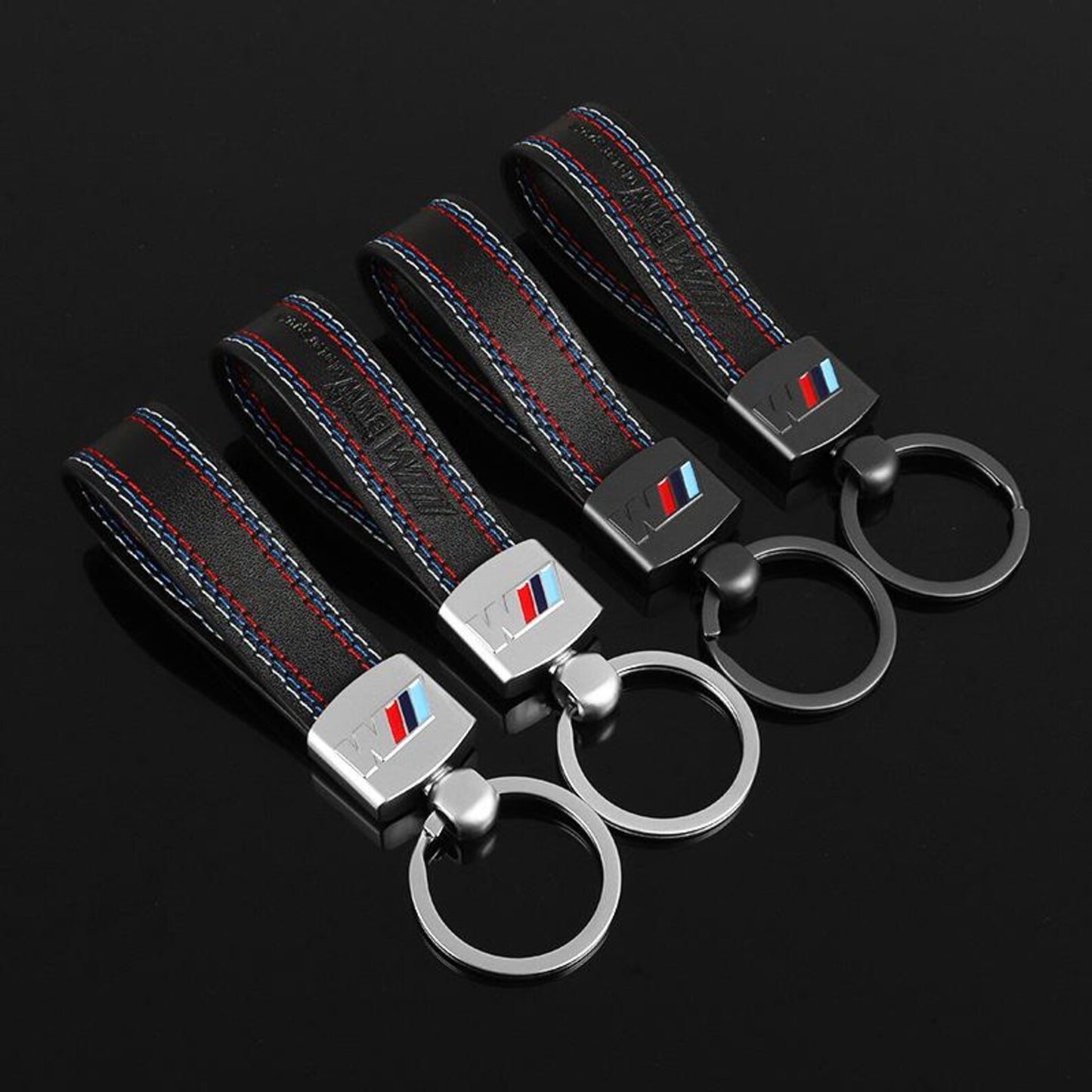 BMW ///M Obround Hook Keychain – Premium Metal Car Key Ring – Heavy Duty Luxury BMW M Key Holder