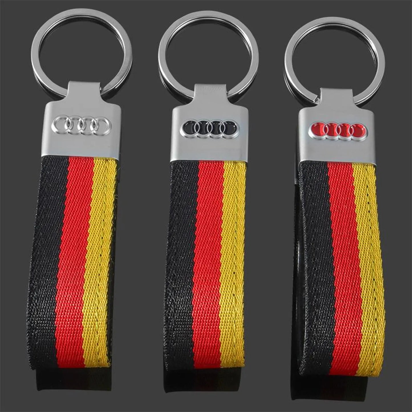 Audi Arch Hook Keychain – Premium Metal Car Keyring with Quick Hook Clip | Luxury Audi Keychain | 118mm