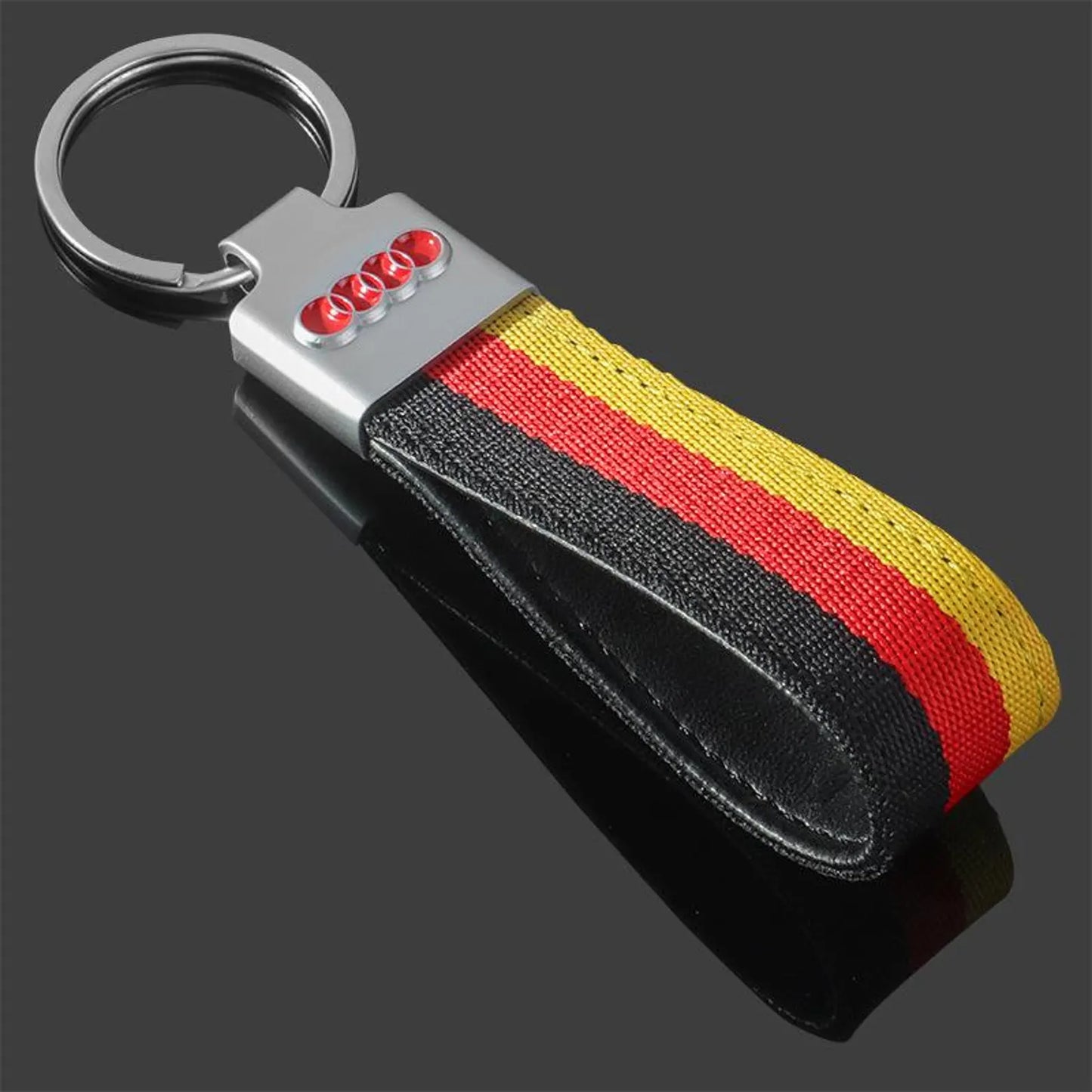 Audi Arch Hook Keychain – Premium Metal Car Keyring with Quick Hook Clip | Luxury Audi Keychain | 118mm