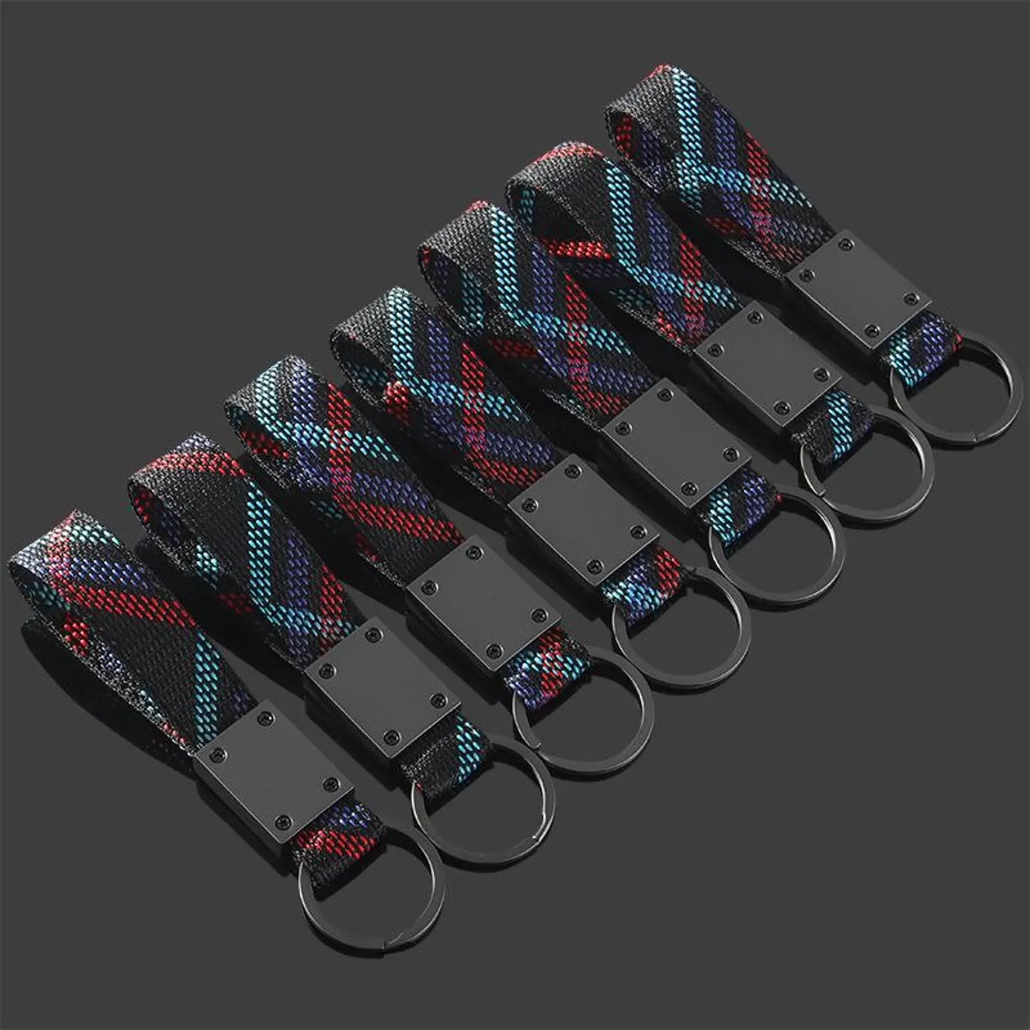 Rectangle Black Metal Keychain – Premium Car Logo Key Ring | X1 X2 X3 X4 X5 X6 X7 | 166×24mm | 38g Heavy Duty Key Chain