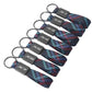 Rectangle Black Metal Keychain – Premium Car Logo Key Ring | X1 X2 X3 X4 X5 X6 X7 | 166×24mm | 38g Heavy Duty Key Chain