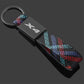 Rectangle Black Metal Keychain – Premium Car Logo Key Ring | X1 X2 X3 X4 X5 X6 X7 | 166×24mm | 38g Heavy Duty Key Chain
