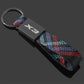 Rectangle Black Metal Keychain – Premium Car Logo Key Ring | X1 X2 X3 X4 X5 X6 X7 | 166×24mm | 38g Heavy Duty Key Chain