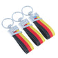 V Hook Silver Keychain for Audi 4 Rings, Mercedes-Benz Star & Volkswagen VW Blue – Premium Metal Car Keyring | 114×26mm