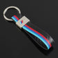 Middle Stripe Colored Tape Car Keychain | AMG, ///M & S Line Metal Key Ring | Premium Auto Keychain Gift (120mm, 18g)