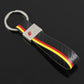 Middle Stripe Colored Tape Car Keychain | AMG, ///M & S Line Metal Key Ring | Premium Auto Keychain Gift (120mm, 18g)