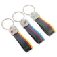 Arch Hook Colored Leather Car Keychain | AMG, ///M & S Line Metal Key Ring | Premium Auto Keychain Gift (115mm, 19g)
