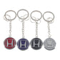 Honda Rhinestone Keychain – Premium Crystal Car Key Ring for Honda – Black, Red, White & Blue Luxury Key Holder