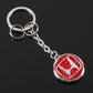 Honda Rhinestone Keychain – Premium Crystal Car Key Ring for Honda – Black, Red, White & Blue Luxury Key Holder