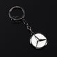 Mercedes Rhinestone Keychain – Luxury Metal Car Key Ring for Mercedes-Benz | Black, Red, White & Blue | 109mm