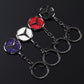 Mercedes Rhinestone Keychain – Luxury Metal Car Key Ring for Mercedes-Benz | Black, Red, White & Blue | 109mm