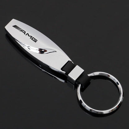 Teardrop Zinc Alloy Car Keychain – Premium Metal Key Ring for AMG, ///M & S Line – Luxury Automotive Key Holder