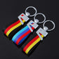 V Hook Silver Keychain for Mercedes AMG, BMW ///M & Audi S Line – Premium Metal Car Keyring with Quick Release Clip | 114×26mm