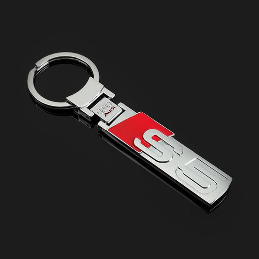 Audi Zinc Alloy Keychain – Premium Metal Car Key Ring for Audi RS, S Line, S3, S4, S5 & S6 – Heavy Duty Luxury Key Holder