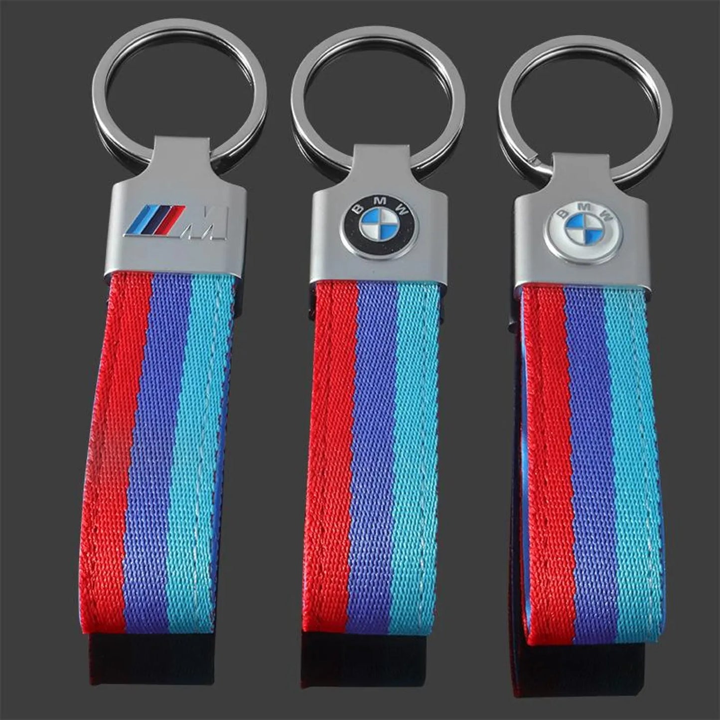 BMW Vest Hook Grey Keychain – Premium Metal Car Keyring for BMW White, BMW Black & BMW ///M | Quick Release Clip | 120×23mm