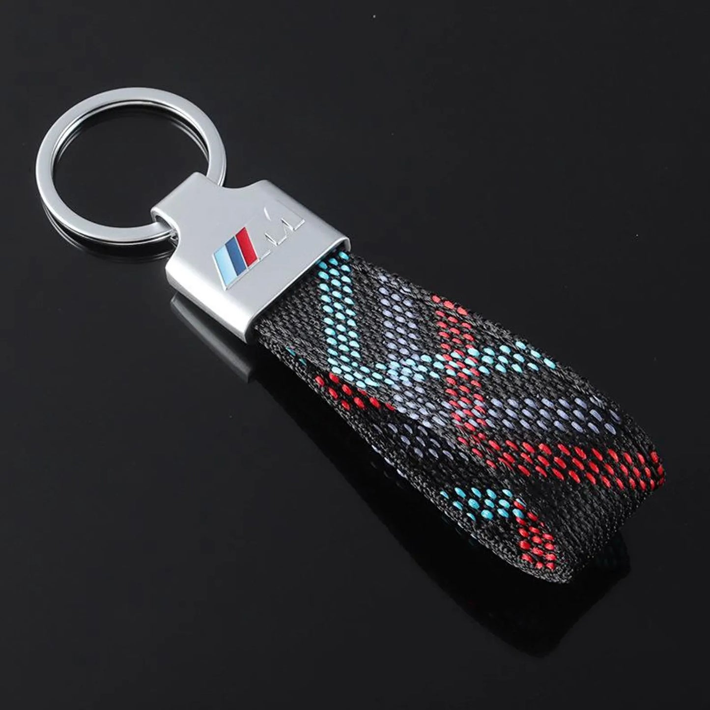 Vest Hook Silver Keychain for Mercedes AMG, BMW ///M & Audi S Line – Premium Metal Car Keyring with Quick Clip | 115mm