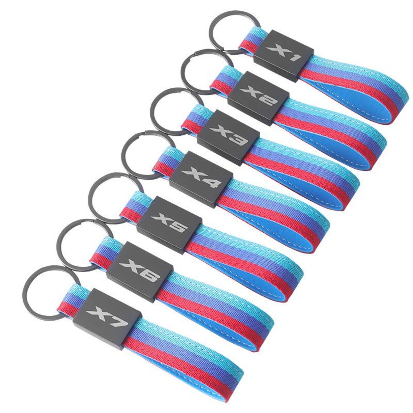 BMW X Series Black Logo Keychain – Premium Metal Car Key Ring for X1 X2 X3 X4 X5 X6 X7 – Luxury Key Holder
