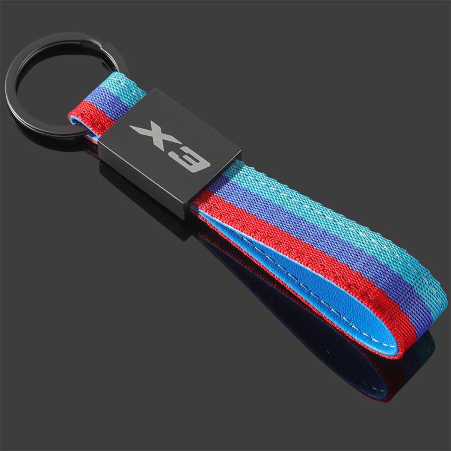 BMW X Series Black Logo Keychain – Premium Metal Car Key Ring for X1 X2 X3 X4 X5 X6 X7 – Luxury Key Holder