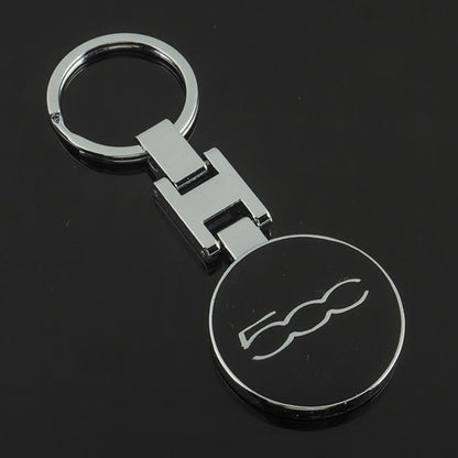 Abarth Metal Keychain – Premium FIAT Abarth Scorpion Logo Key Ring | Zinc Alloy Car Keychain | 90×34mm | 39g