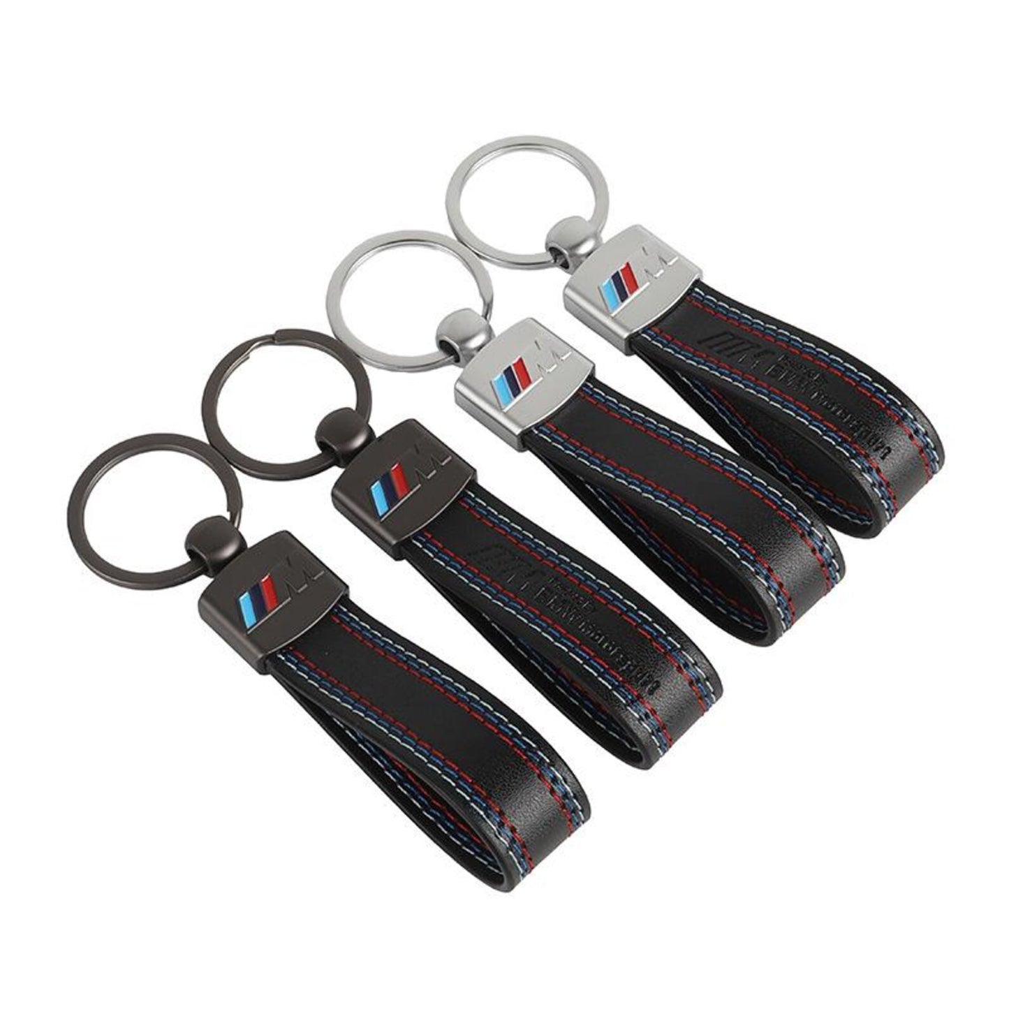 BMW ///M Obround Hook Keychain – Premium Metal Car Key Ring – Heavy Duty Luxury BMW M Key Holder