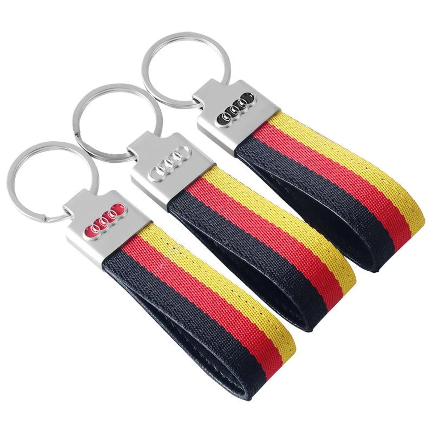 Audi Arch Hook Keychain – Premium Metal Car Keyring with Quick Hook Clip | Luxury Audi Keychain | 118mm