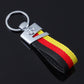 V Hook Silver Keychain for Audi 4 Rings, Mercedes-Benz Star & Volkswagen VW Blue – Premium Metal Car Keyring | 114×26mm