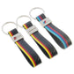 Middle Stripe Colored Tape Car Keychain | AMG, ///M & S Line Metal Key Ring | Premium Auto Keychain Gift (120mm, 18g)