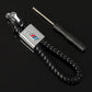 Braided Leather Rope Car Keychain – Premium Metal Key Ring for AMG, ///M & RS | 119mm | 25g Luxury Key Chain