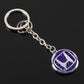 Honda Rhinestone Keychain – Premium Crystal Car Key Ring for Honda – Black, Red, White & Blue Luxury Key Holder