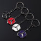 Mercedes Rhinestone Keychain – Luxury Metal Car Key Ring for Mercedes-Benz | Black, Red, White & Blue | 109mm
