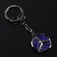 Mercedes Rhinestone Keychain – Luxury Metal Car Key Ring for Mercedes-Benz | Black, Red, White & Blue | 109mm