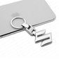 Suzuki Chrome Metal Keychain – Premium Suzuki Logo Key Ring | Zinc Alloy Car Keychain | 89×36mm | 31g