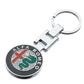Alfa Romeo Metal Keychain – Premium Alfa Romeo Logo Key Ring | Luxury Zinc Alloy Car Keychain | 90×34mm | 39g